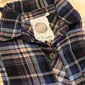 Ash and Ember Women's Plaid Flannel shirt